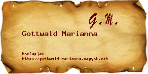 Gottwald Marianna névjegykártya